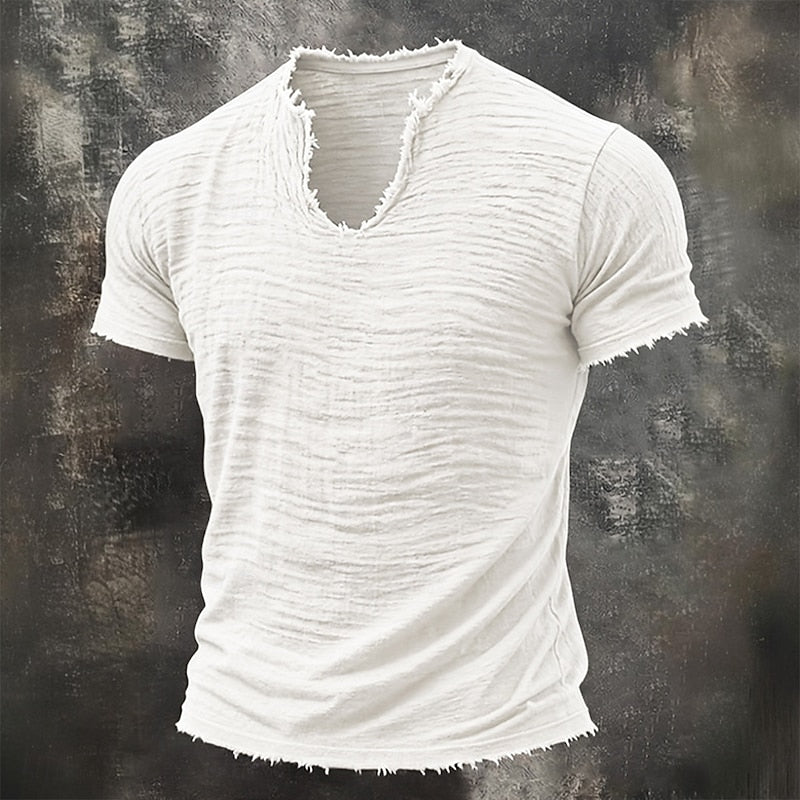 Pavel - Vintage V-neck T-shirt