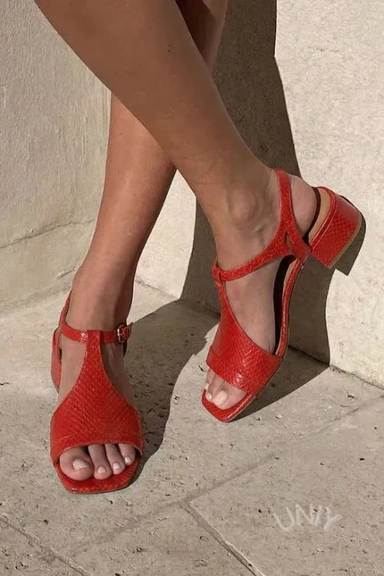 Joice - Elegant Buckle Strap Sandal