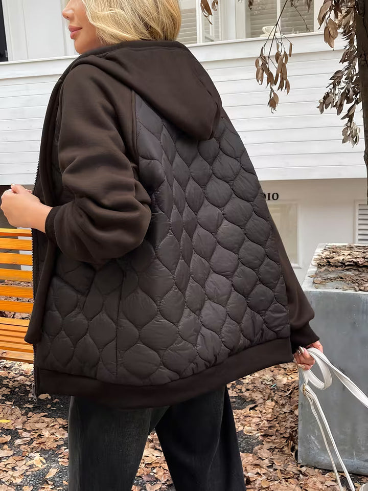 Tatjua - Long Sleeve Jacket With Quilted Panels