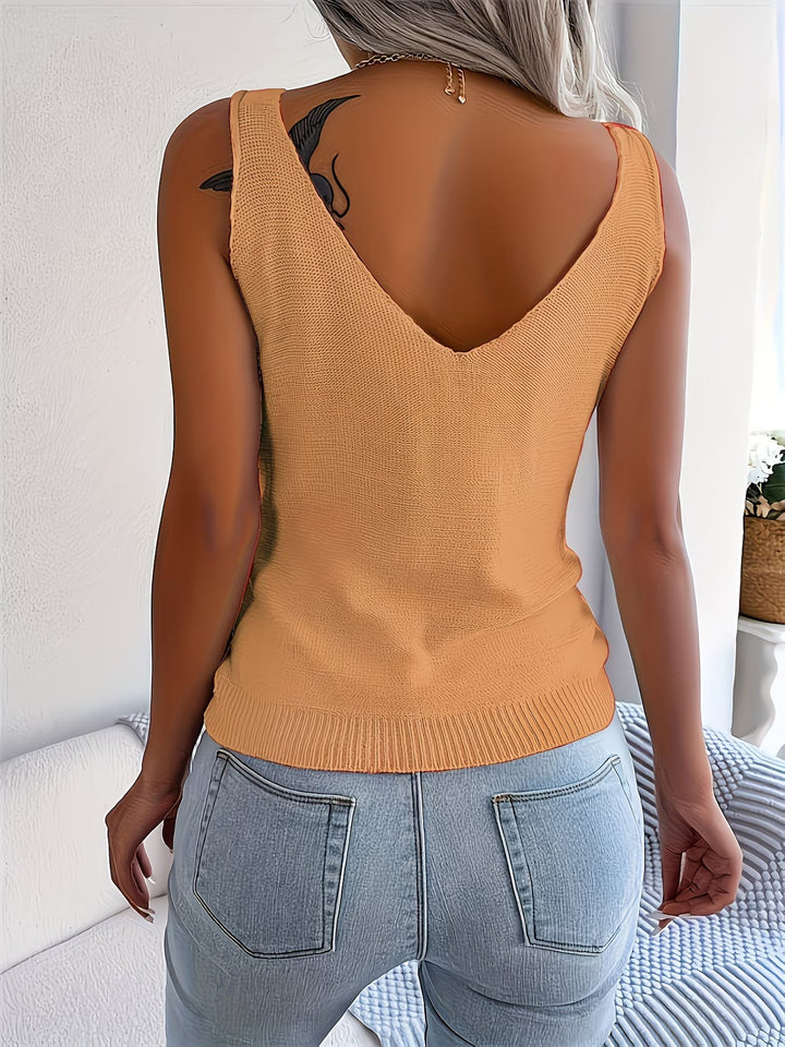 Nayla - Sleeveless Knitted Tank Top