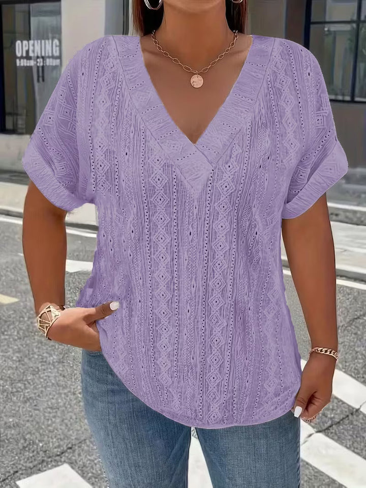 Maessen - Short Sleeve Hollow T-Shirt