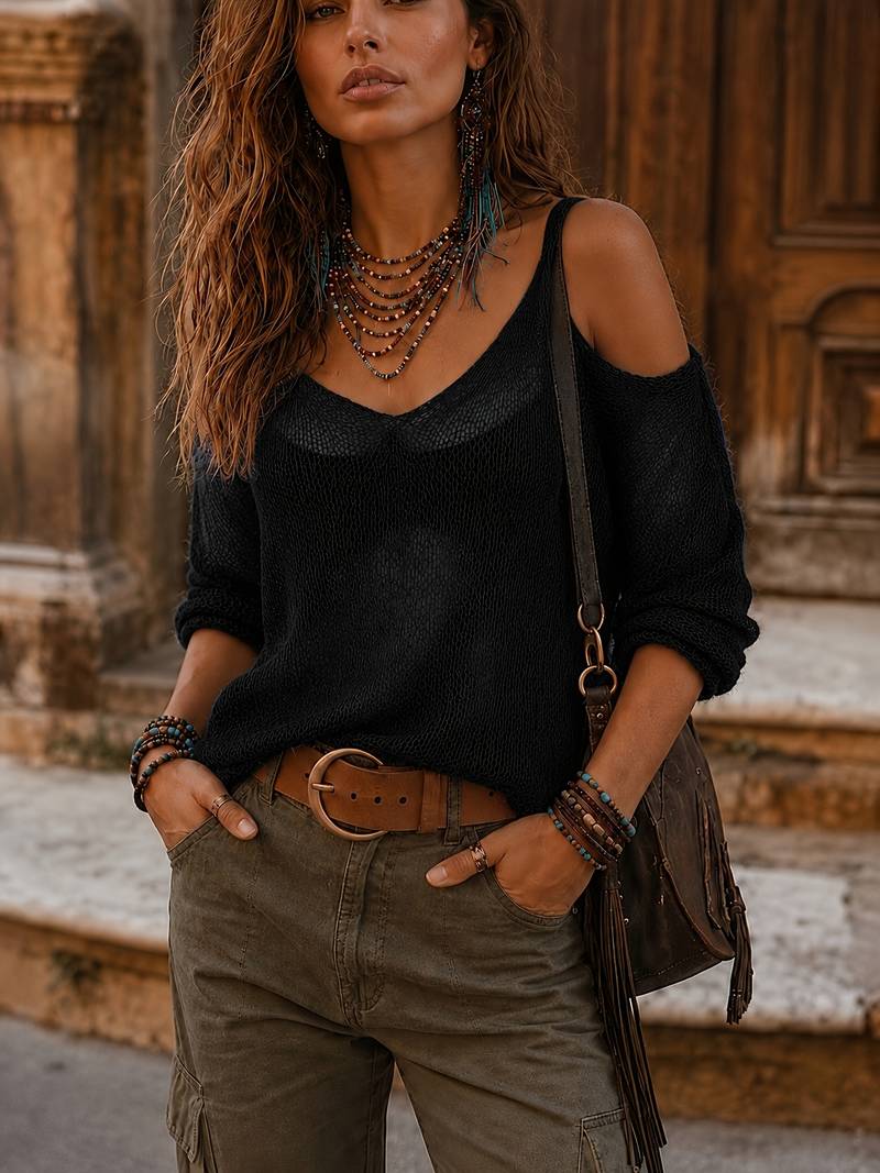 Teuila - Off Shoulder Short Sleeve Top