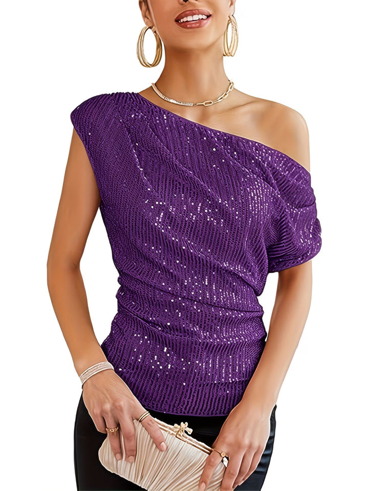 Jhasel - Elegant One-Shoulder Top