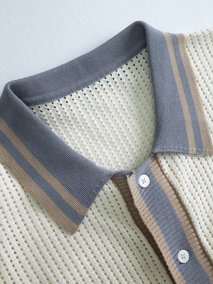 Walt - Knitted Shirt With Lapel Collar
