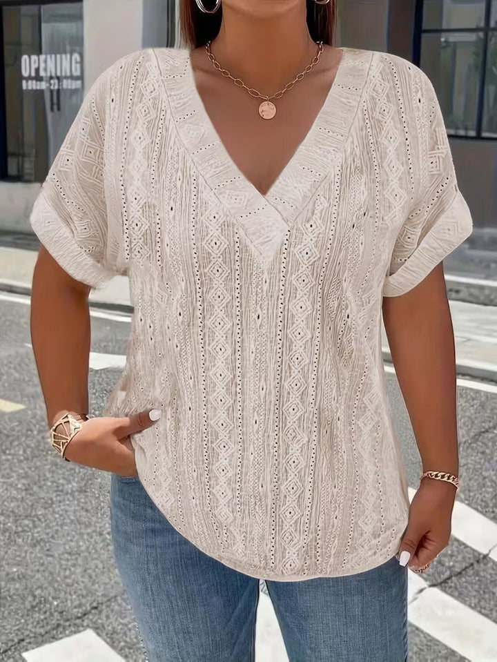 Maessen - Short Sleeve Hollow T-Shirt