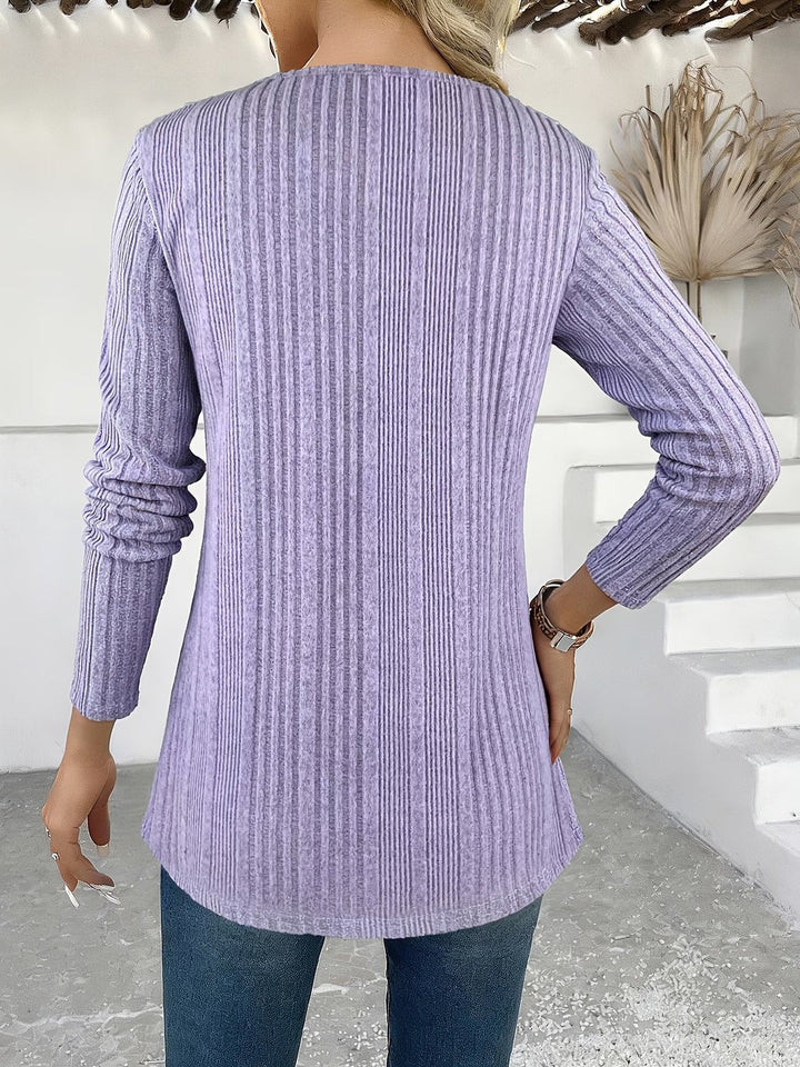 Lizeth - Long Sleeve Crew Neck T-Shirt