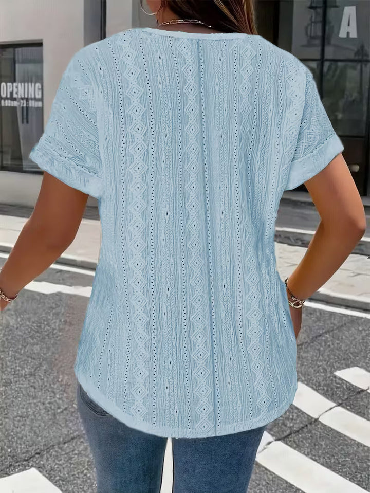 Maessen - Short Sleeve Hollow T-Shirt
