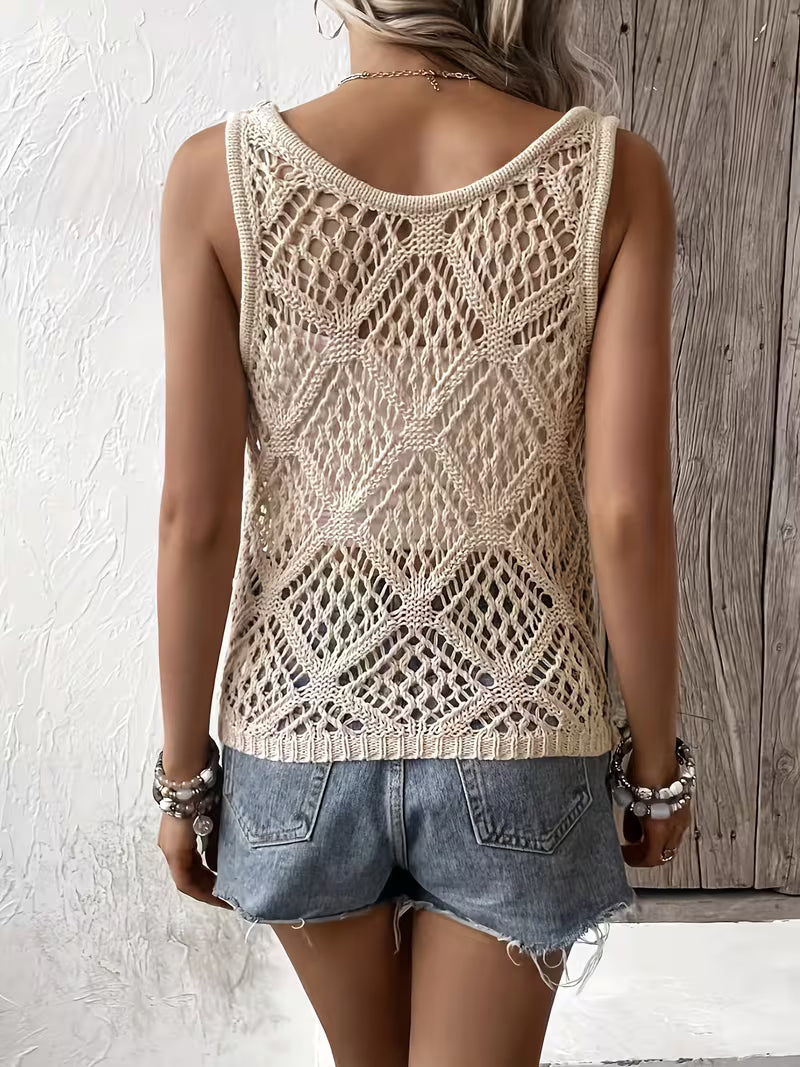 Zeham - Casual Hollow Out Vest