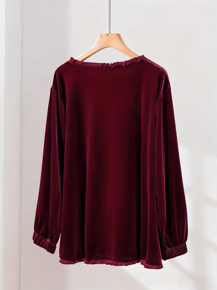 Petunia - Velvet Loose Fit Top