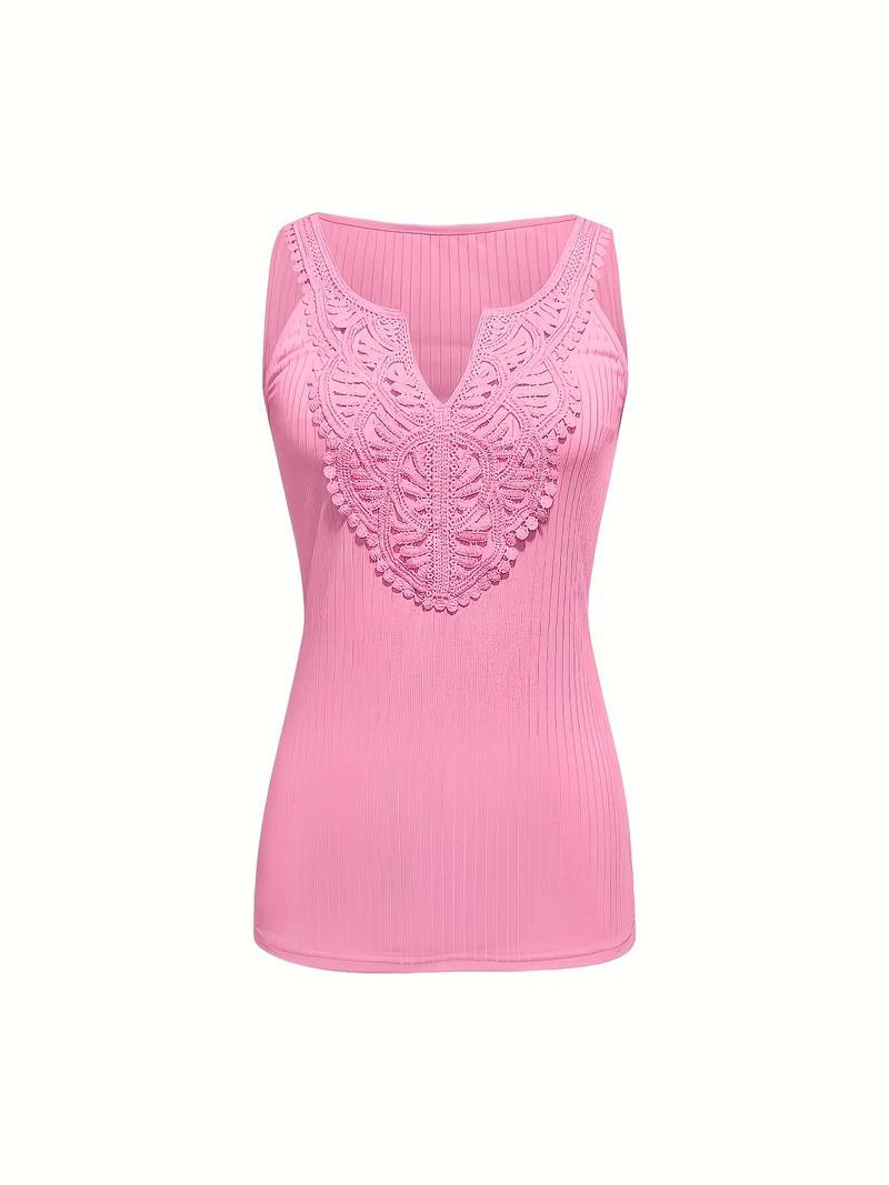 Hajar - Stylish Lace Tank Top