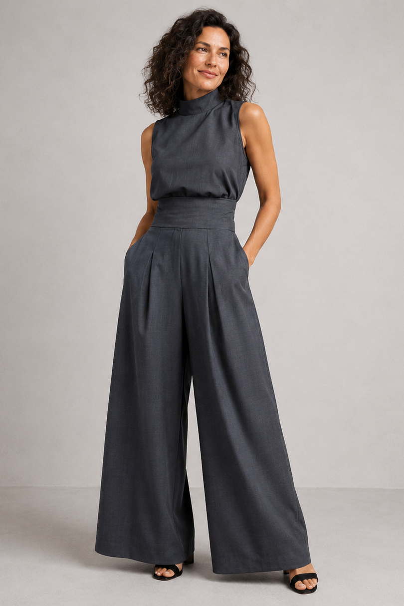 Winka - Classic Sleeveless Jumpsuit