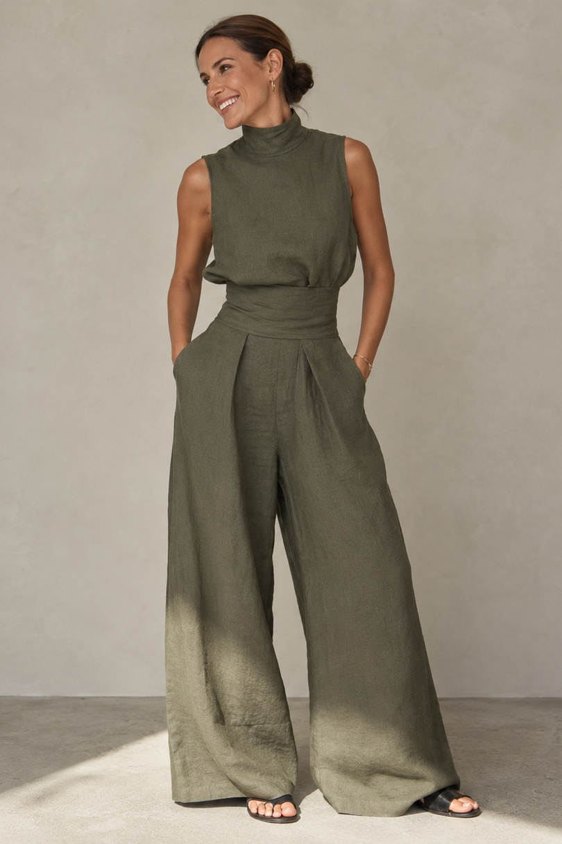 Winka - Classic Sleeveless Jumpsuit