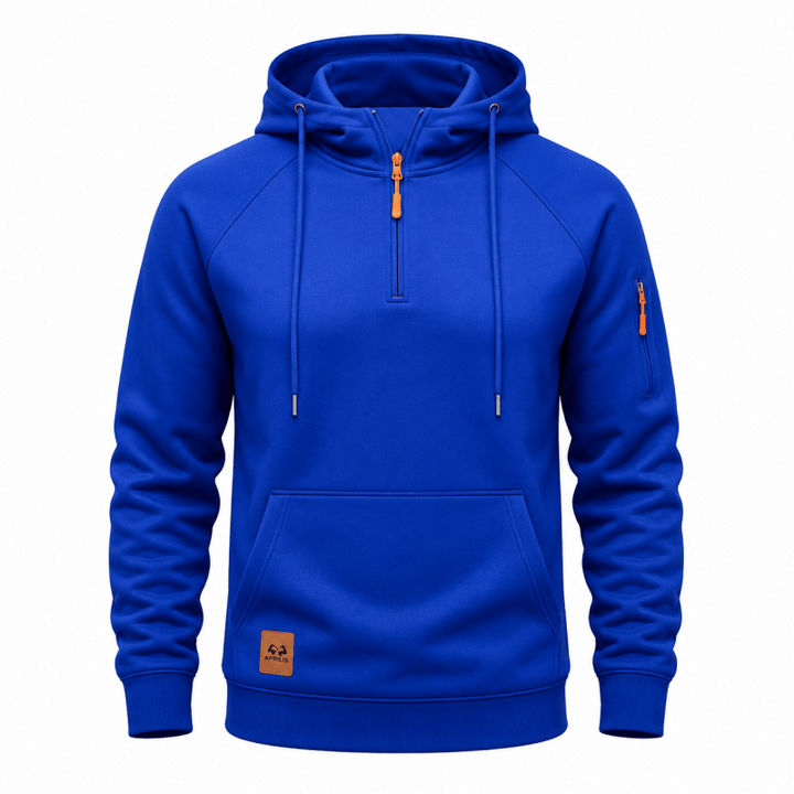 Aurasync - Quarter Zip Hooded Sweatshirt