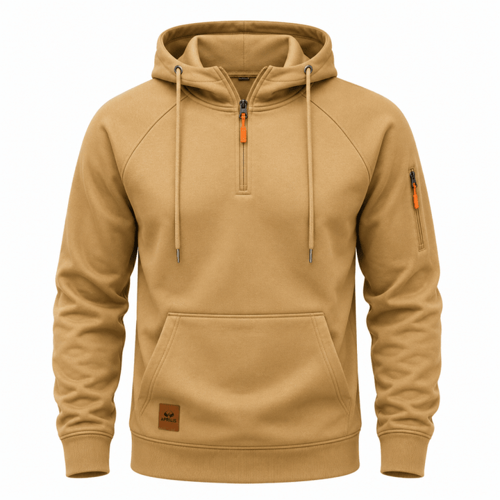 Aurasync - Quarter Zip Hooded Sweatshirt