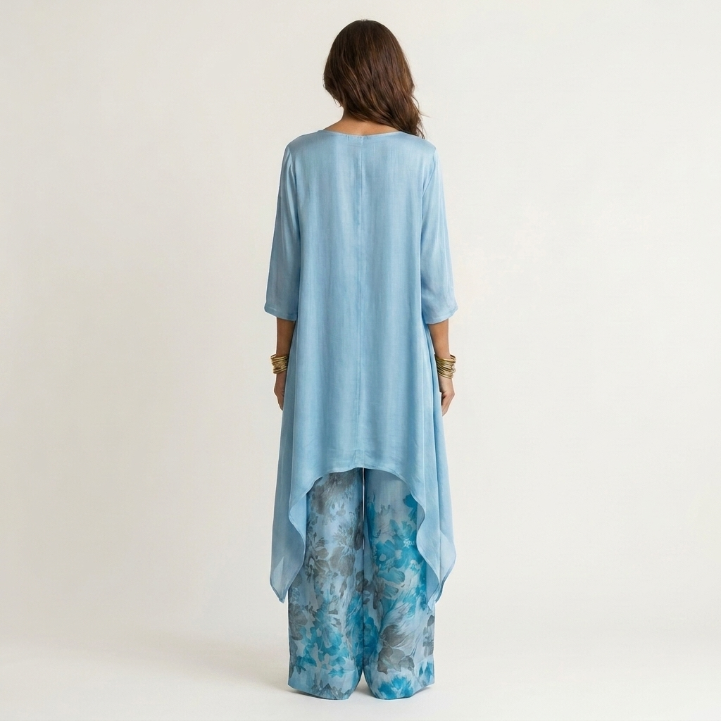 Ainan - Two Piece Set With Asymmetric Tunic