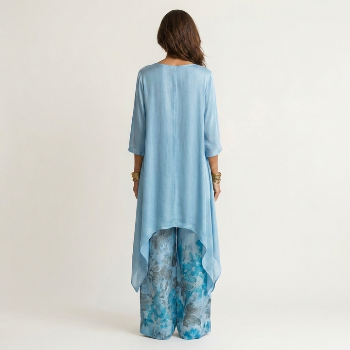 Ainan - Two Piece Set With Asymmetric Tunic