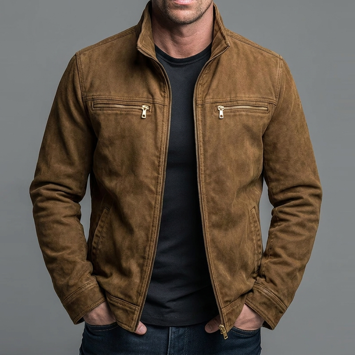 Narick - Relaxed Denim Zipper Jacket