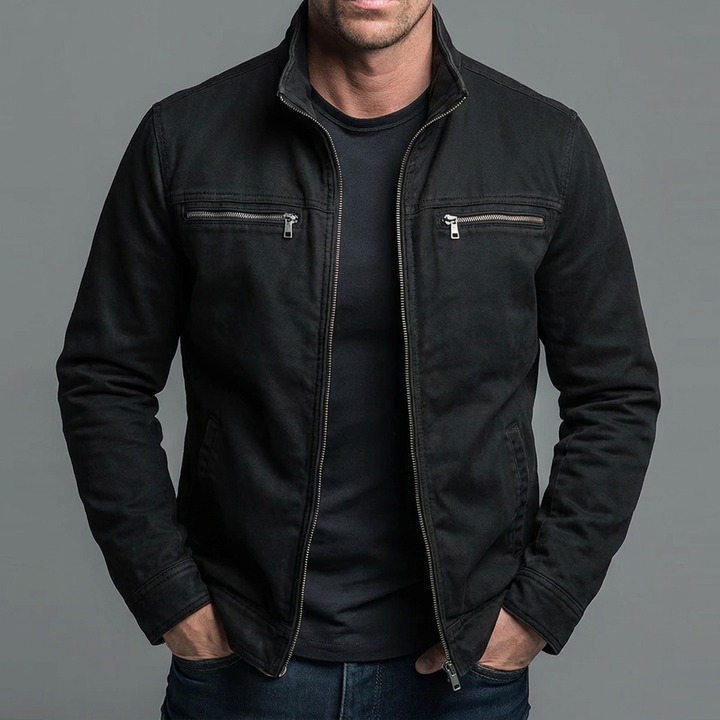 Narick - Relaxed Denim Zipper Jacket