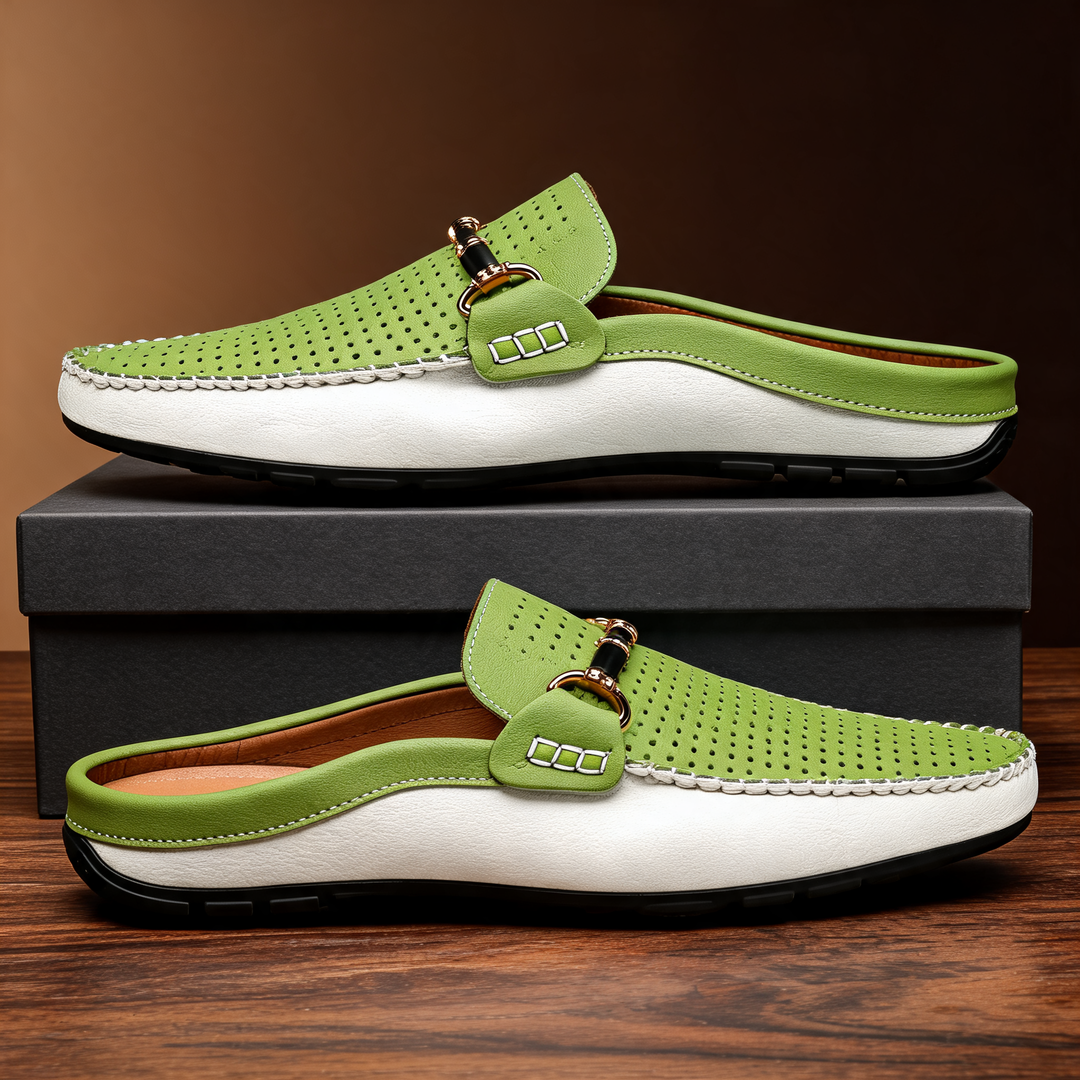 Mounir - Casual Backless Mules With Metal