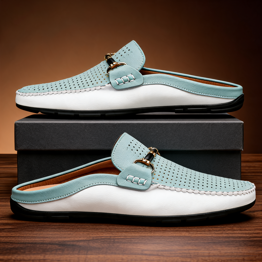 Mounir - Casual Backless Mules With Metal