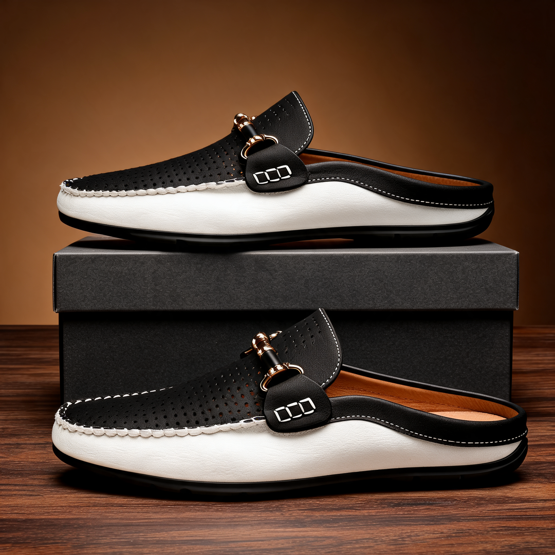 Mounir - Casual Backless Mules With Metal