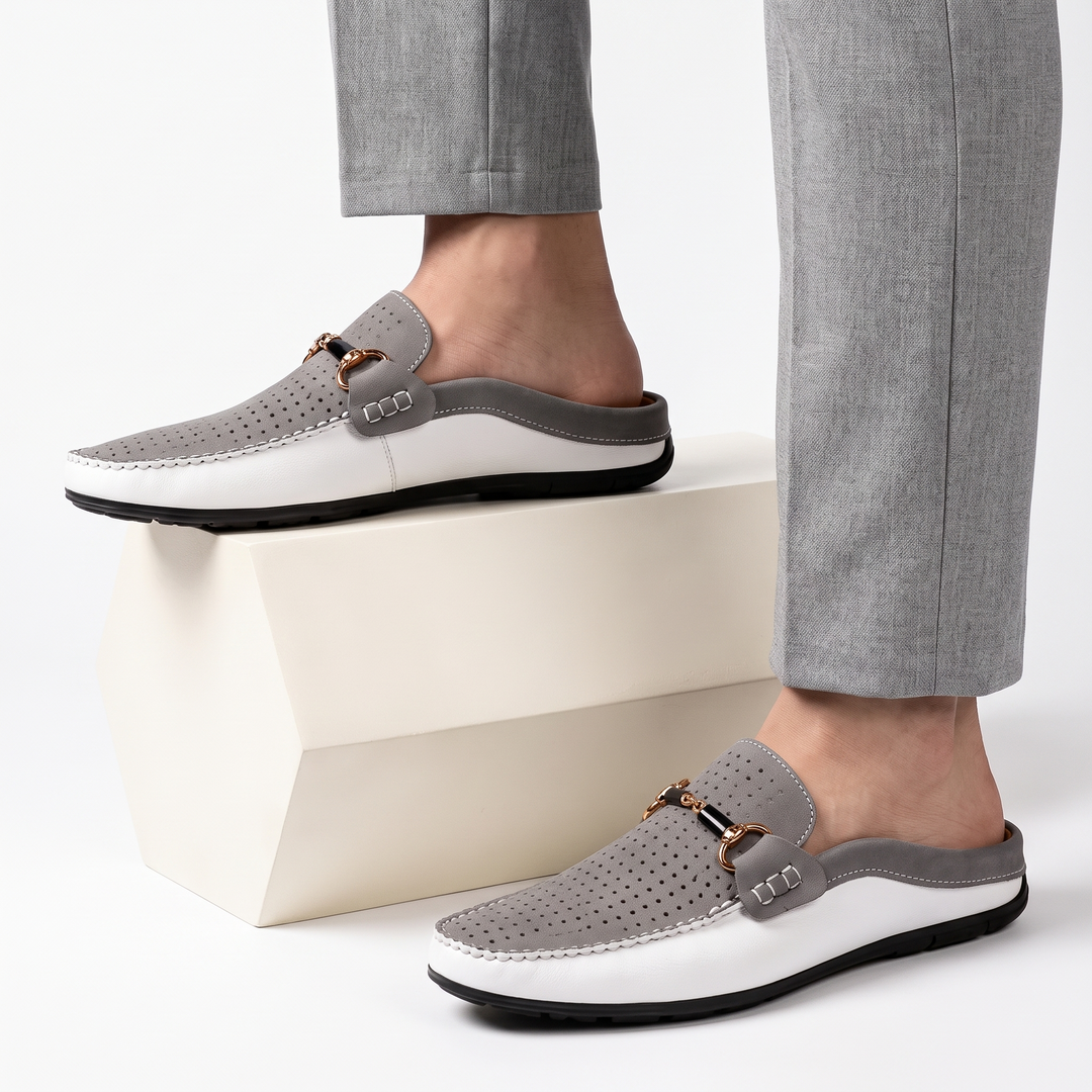 Mounir - Casual Backless Mules With Metal