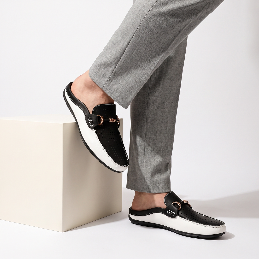 Mounir - Casual Backless Mules With Metal