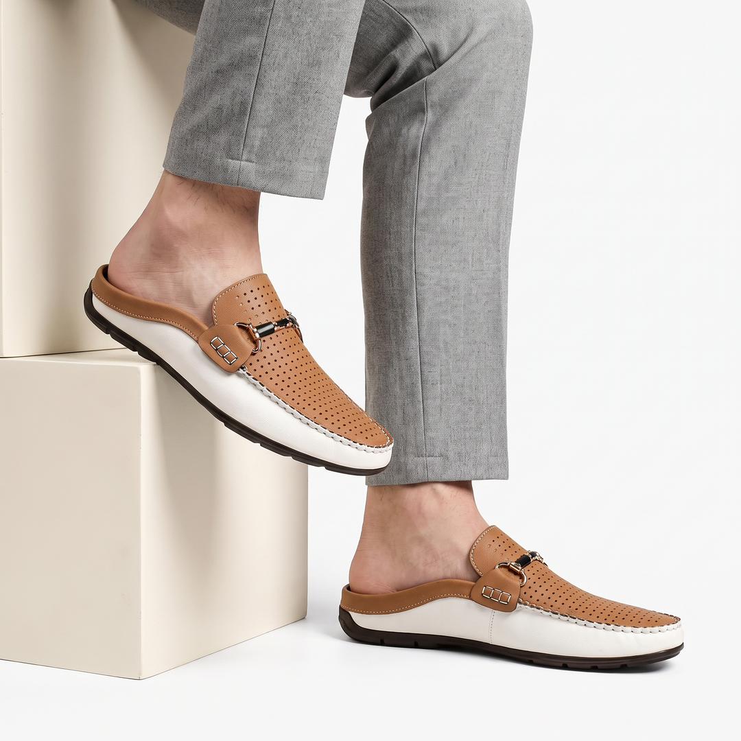 Mounir - Casual Backless Mules With Metal