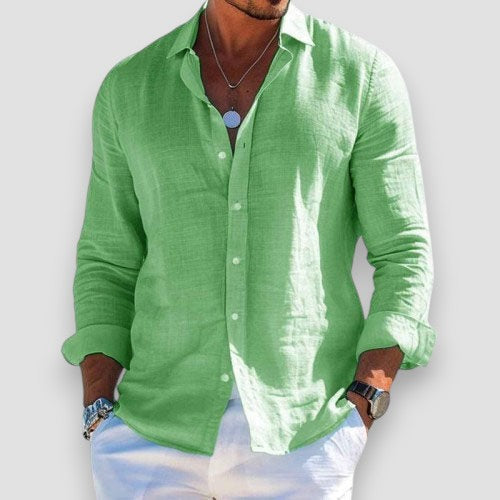 Edmur - Elegant Long Sleeve Summer Shirt
