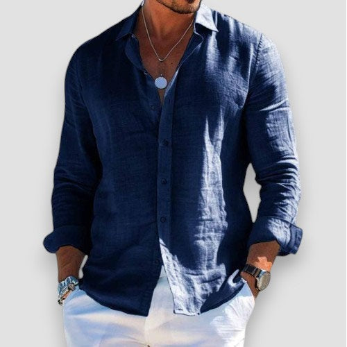 Edmur - Elegant Long Sleeve Summer Shirt