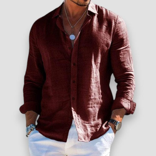 Edmur - Elegant Long Sleeve Summer Shirt