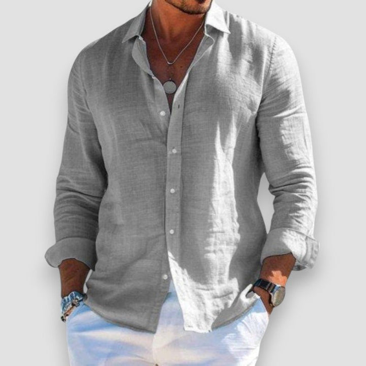 Edmur - Elegant Long Sleeve Summer Shirt