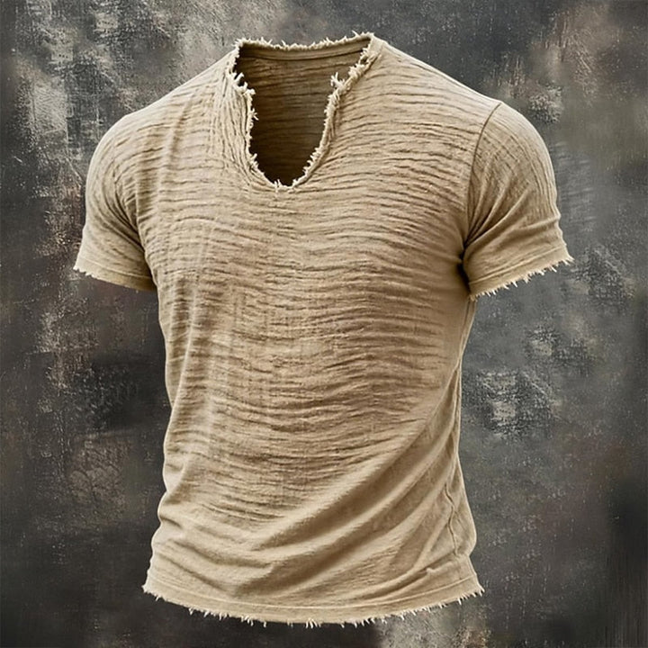 Pavel - Vintage V-neck T-shirt