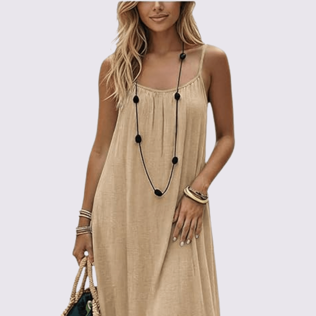 Diandra - Elegant Backless Maxi Dress