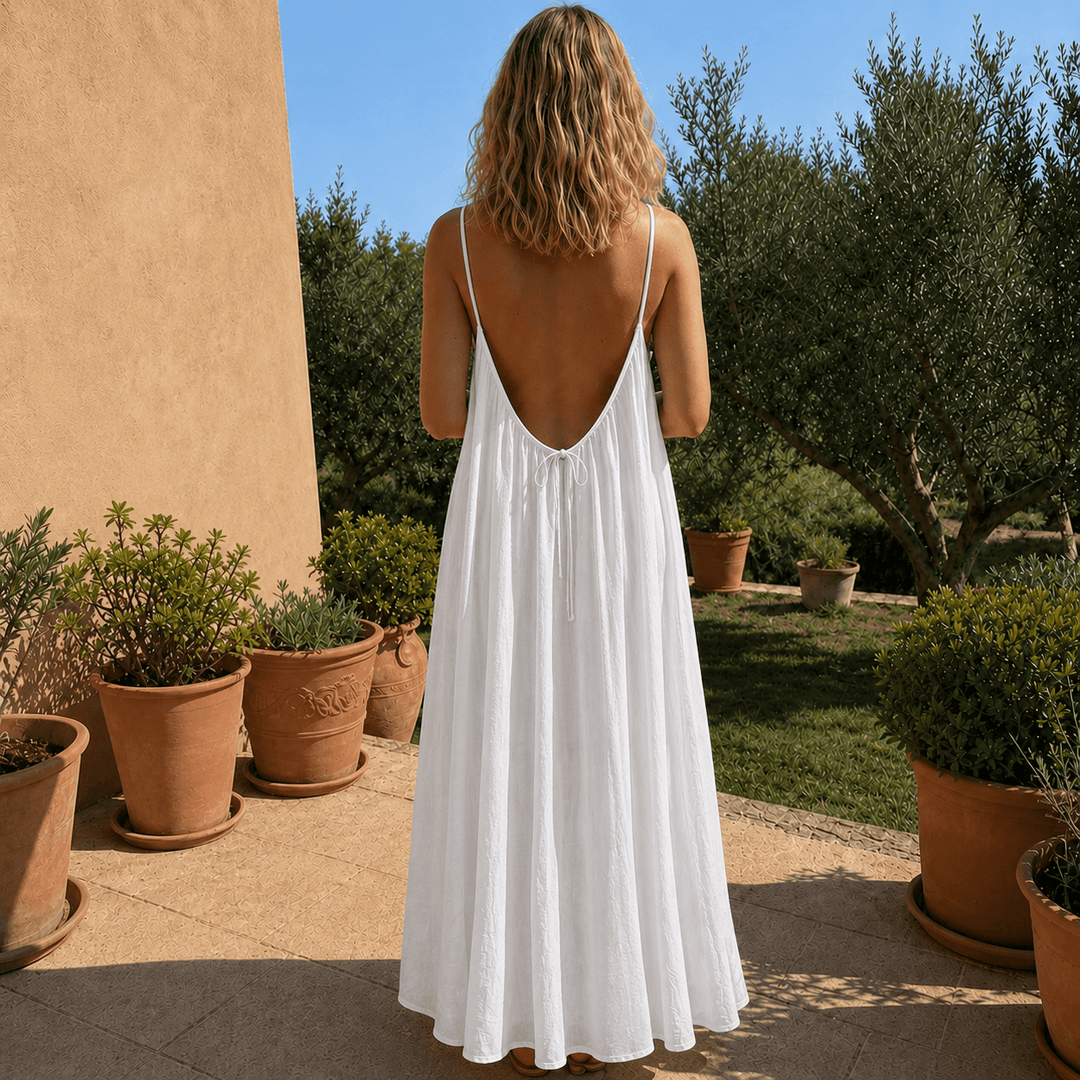 Diandra - Elegant Backless Maxi Dress