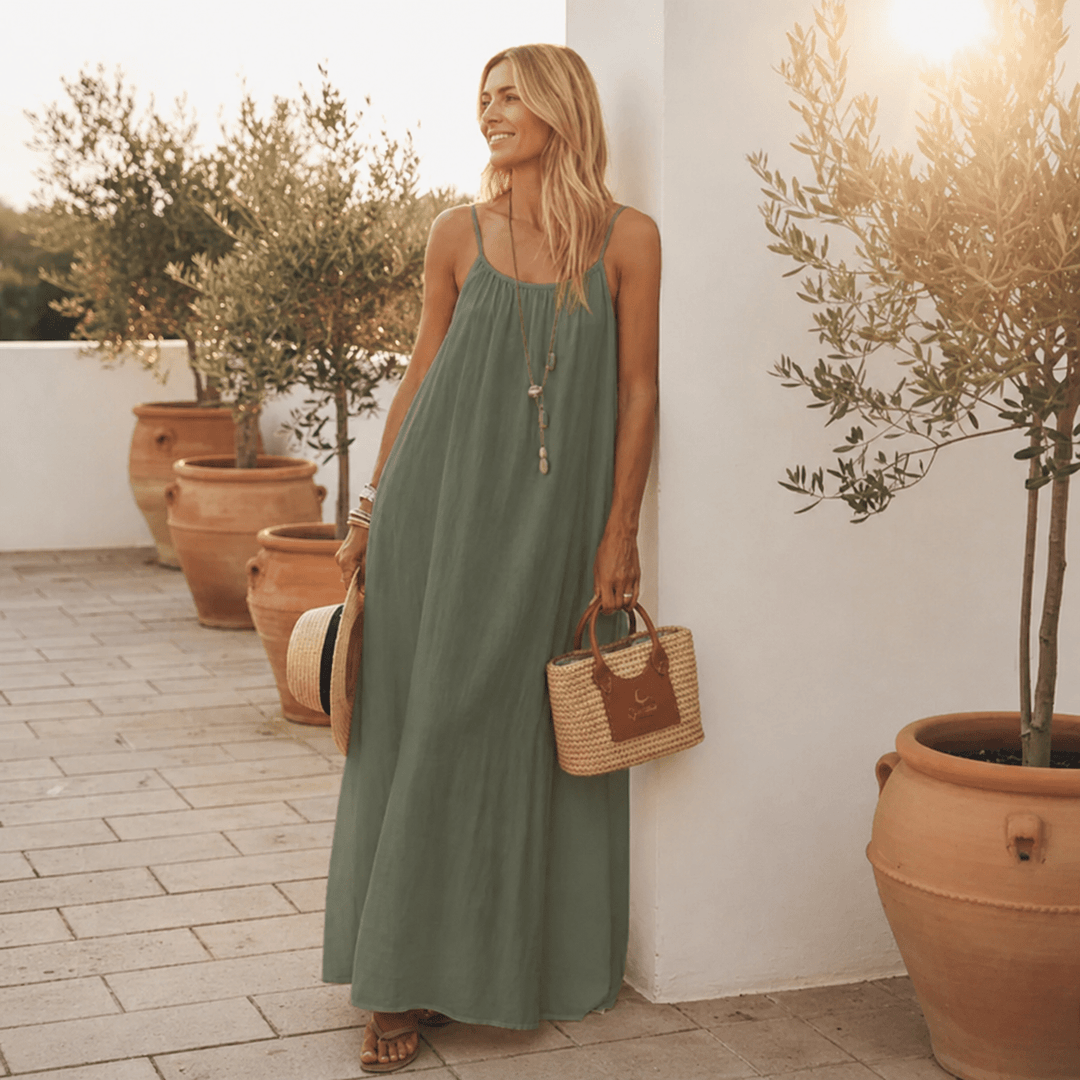 Diandra - Elegant Backless Maxi Dress