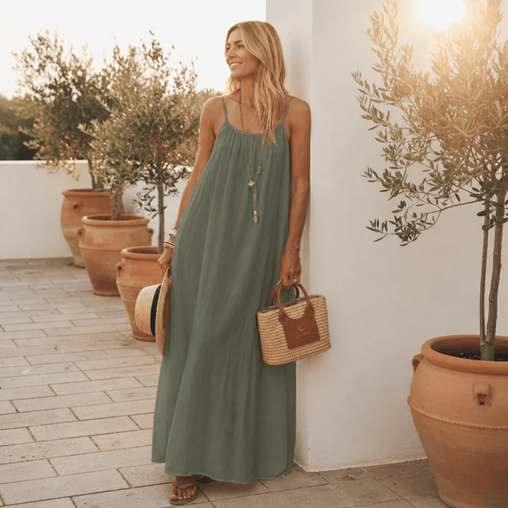 Diandra - Elegant Backless Maxi Dress