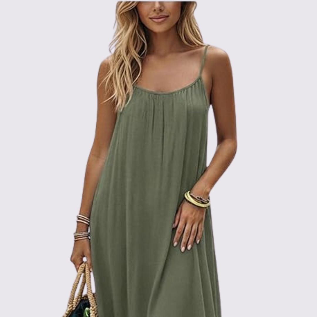 Diandra - Elegant Backless Maxi Dress