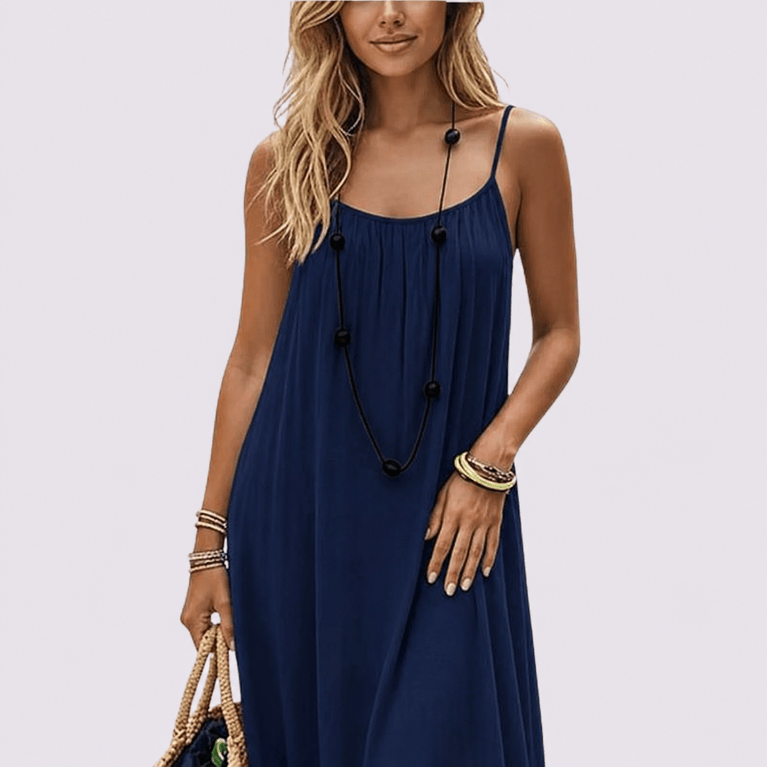 Diandra - Elegant Backless Maxi Dress