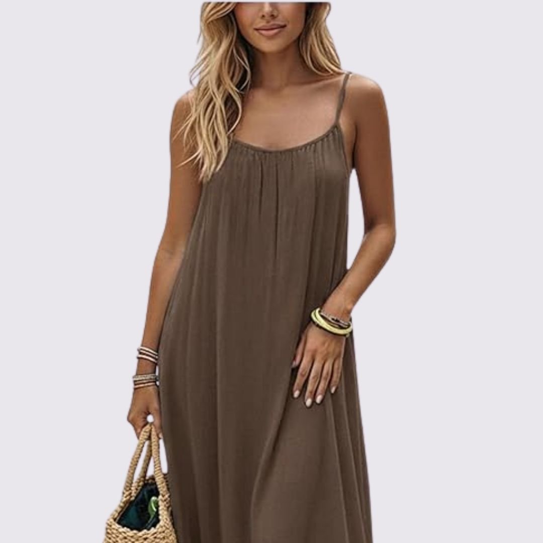Diandra - Elegant Backless Maxi Dress