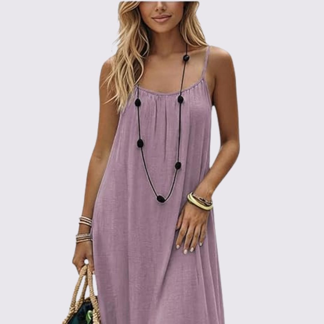 Diandra - Elegant Backless Maxi Dress