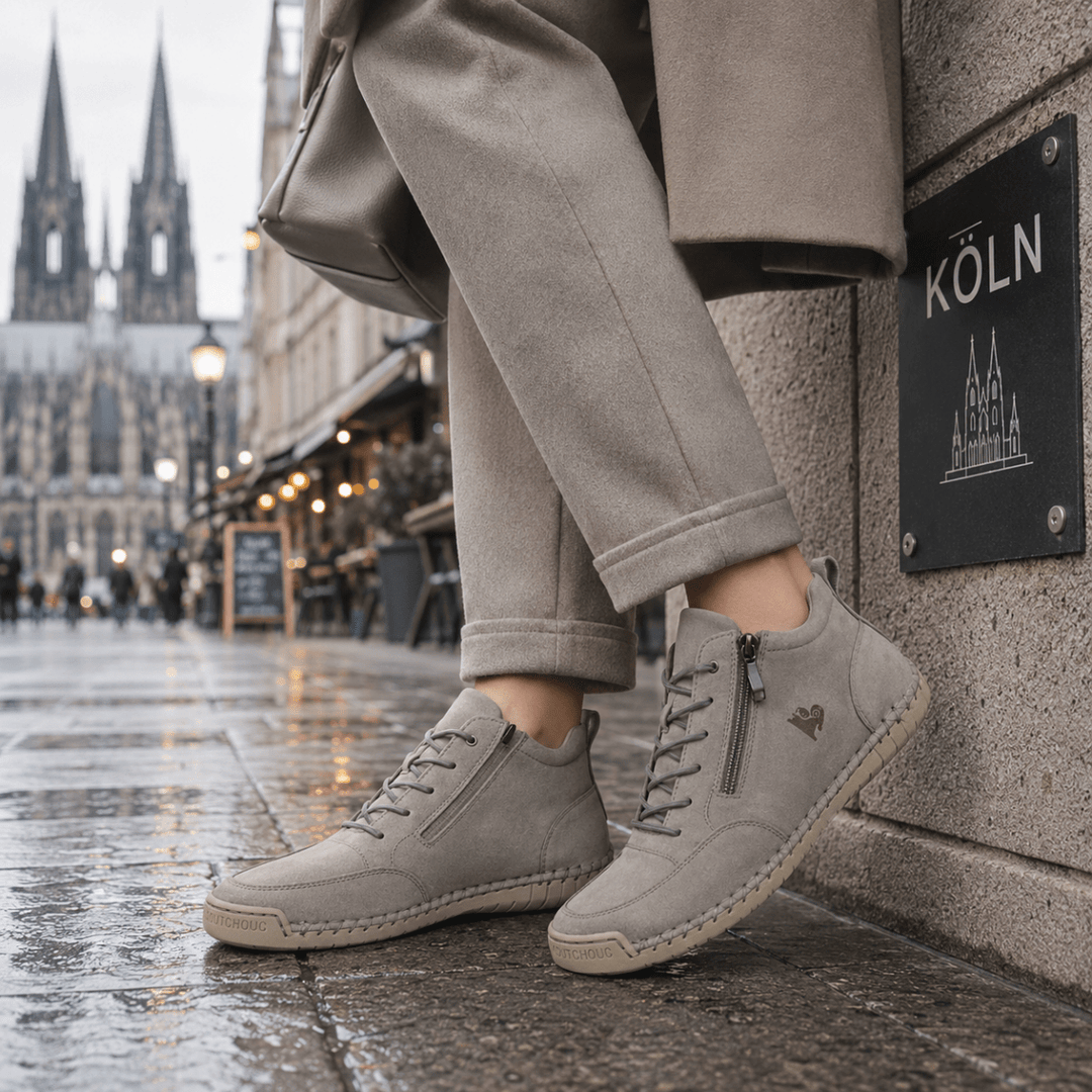 Lovielle - Lace-Up Sneakers With Side Zipper