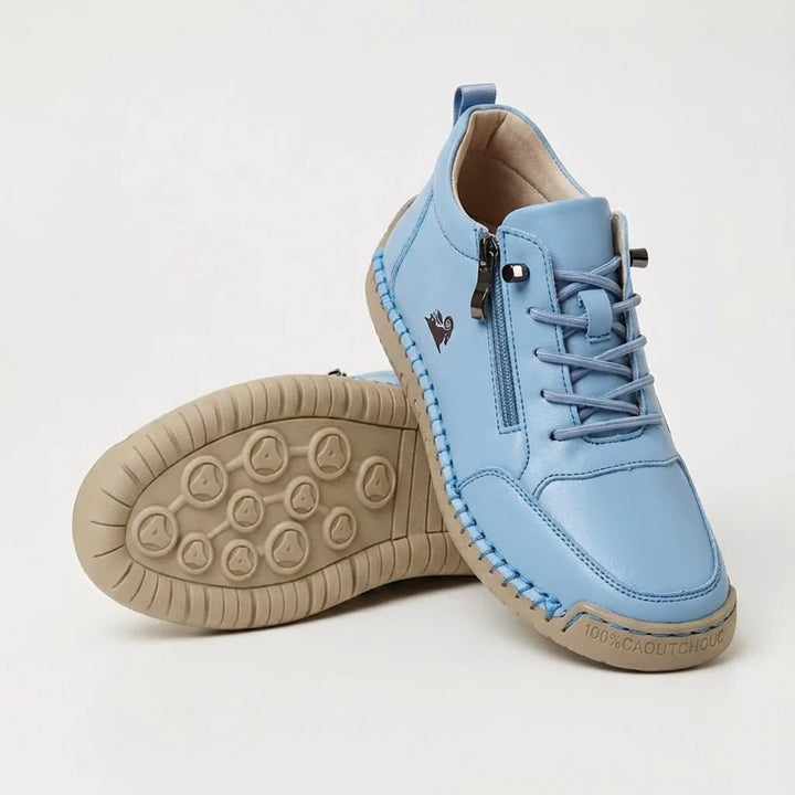 Lovielle - Lace-Up Sneakers With Side Zipper