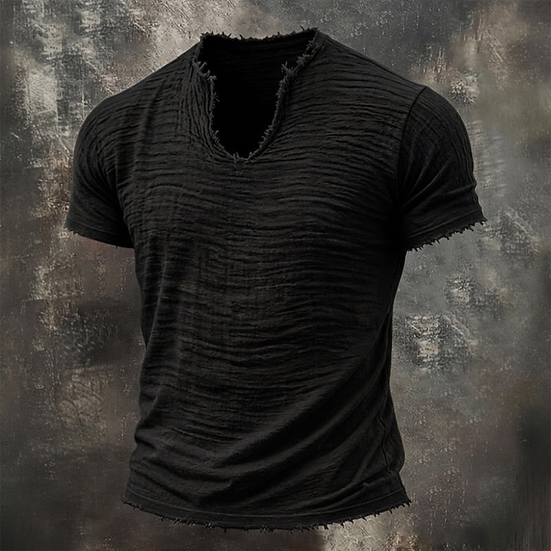 Pavel - Vintage V-neck T-shirt