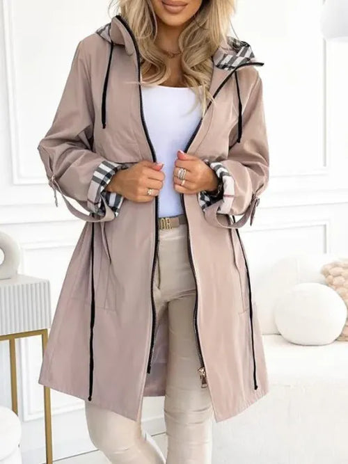 Liaa - Wind And Waterproof Hooded Trench Coat
