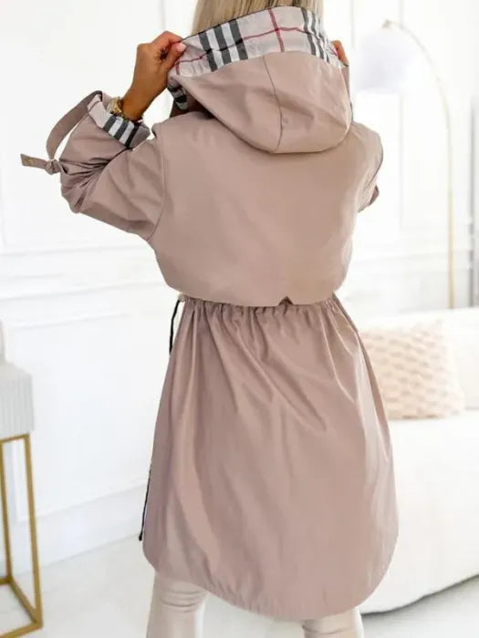 Liaa - Wind And Waterproof Hooded Trench Coat