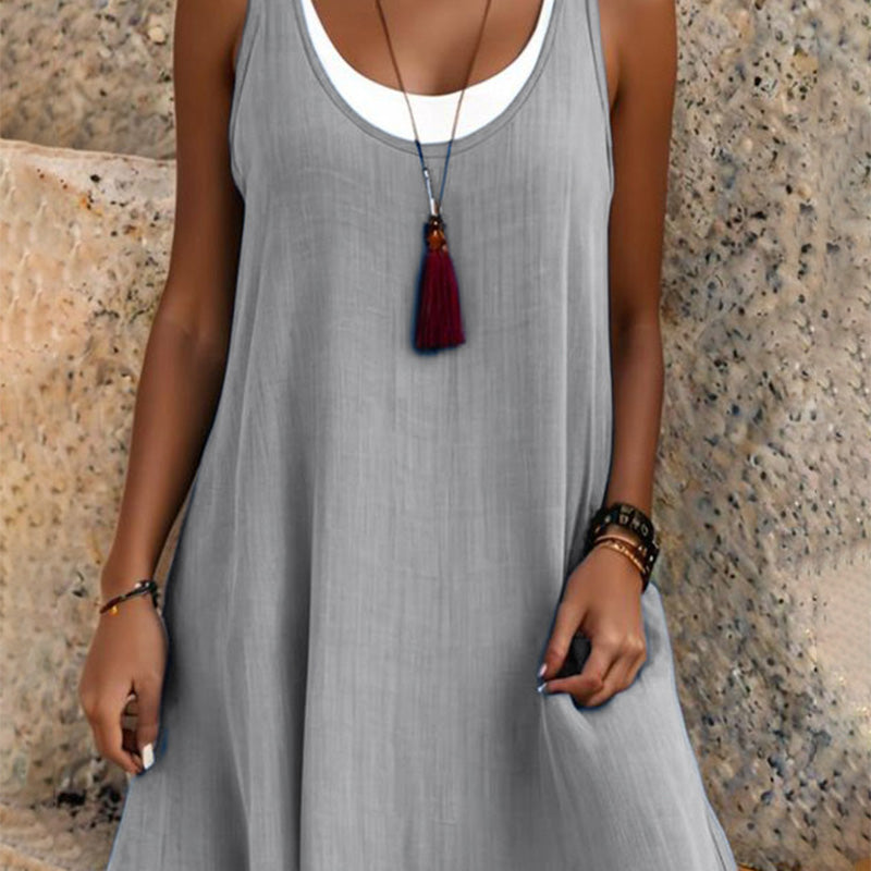 Billina - Layered Summer Dress Without Straps