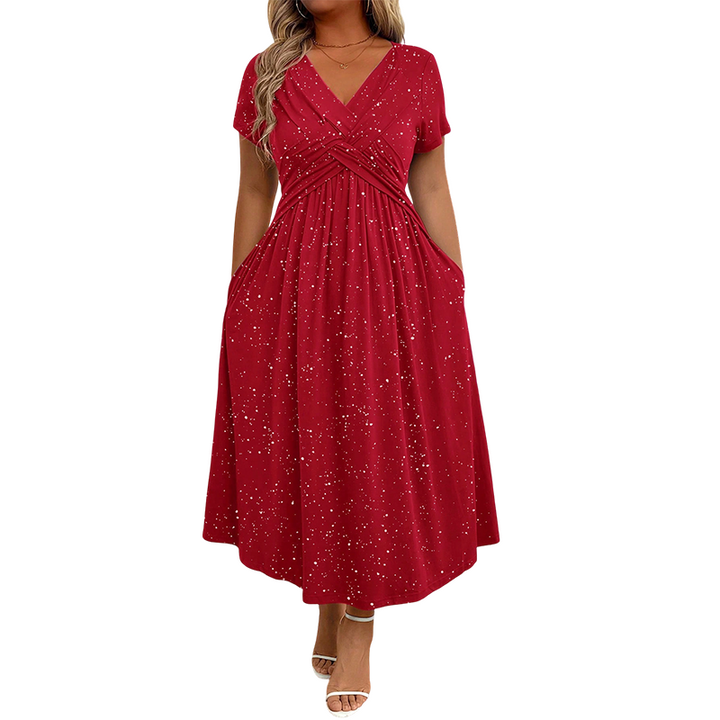 Sylinaa - Sparkling Dress With Twisted Feature
