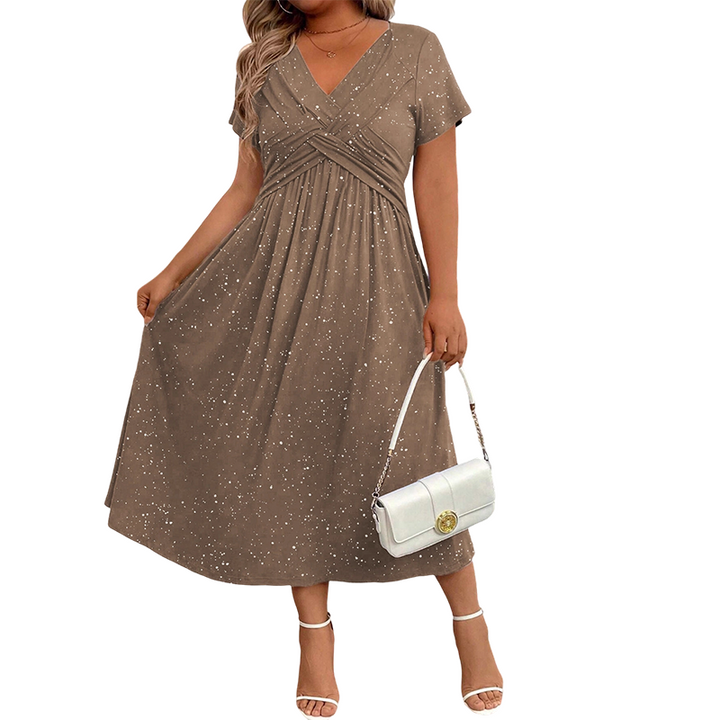 Sylinaa - Sparkling Dress With Twisted Feature