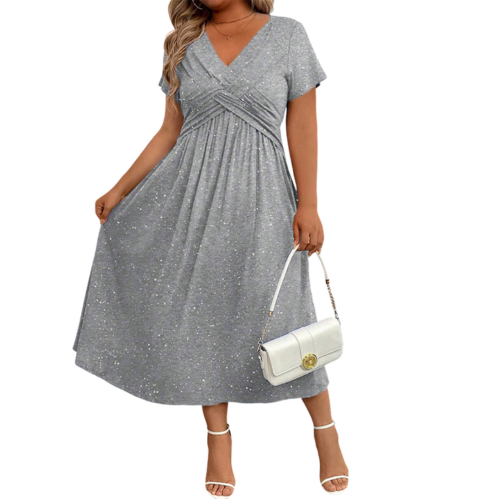 Sylinaa - Sparkling Dress With Twisted Feature